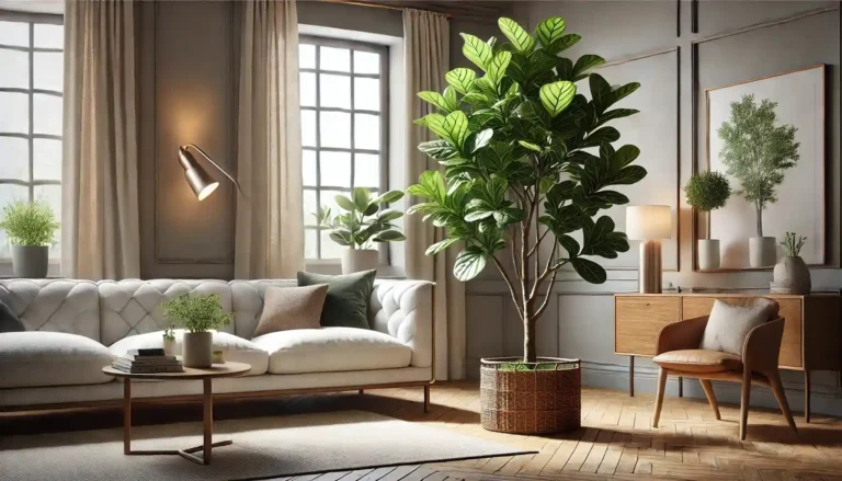 faux fiddle leaf fig tree