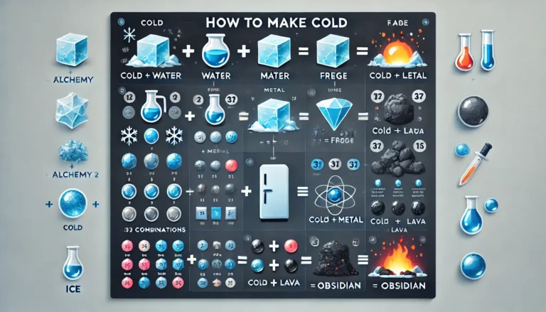 how to make cold in little alchemy 2