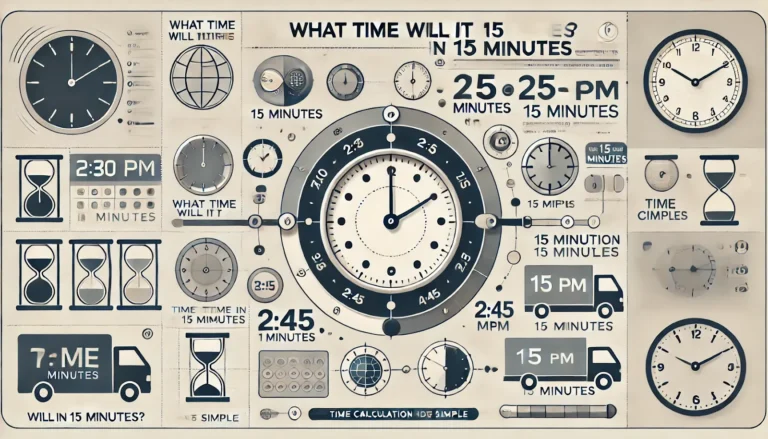 what time will it be in 15 minutes from now