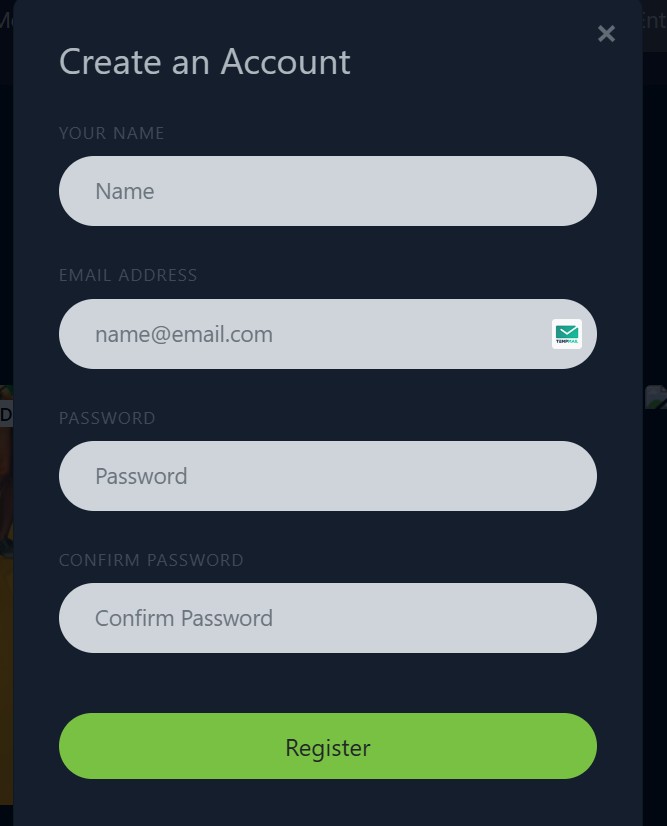 Create an Account