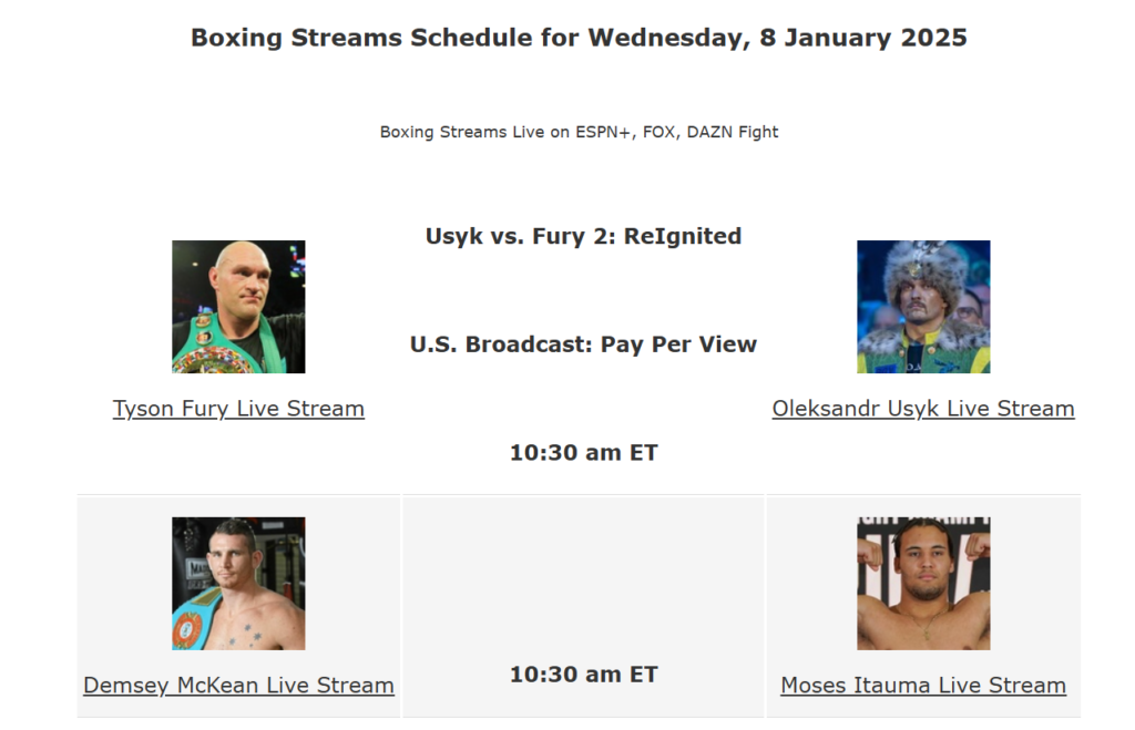 Popular Sports on Buffstream